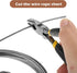 Jetec 196 Inch/5 m Wire Curtain Rod, Adjustable Hanging System with 48 Clips for Tapestry and Photo Display Decor