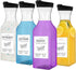 Rrshnsgv Laundry Detergent Dispenser Bottle 53oz with Label,4 Pack Liquid Laundry Dispenser,Plastic Detergent