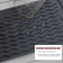 Silicone Dish Drying Mat, Eco-friendly, Heat-resistant Dish Drainer Mat for Kitchen Counter, Sink, 12" x 6", White
