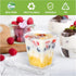 EASERCY 100 Pack 5 oz Plastic Dessert Cups with Lids, Yogurt Parfait/Appetizer Cup with Lids for Party, Mini Dessert