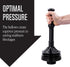 JS Jackson Supplies Professional Bellows Accordion Toilet Plunger, High Pressure Thrust for Heavy Duty Clogs