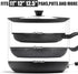 Universal Lid for Pots, Pans, and Skillets, Silicone Replacement Pan Cover for 11", 12", 12.5" Cookware
