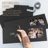 Golden State Art Photo Folders, Pack of 100, 4x6 or 6x4 Cardboard Picture Frame, Black for Special Events