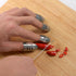 TOPINCN Finger Guard 4PCS, Stainless Steel Protector to Avoid Hurting for Cutting and Slicing