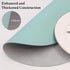 Set 6) Round Placemats Dual Sided, Faux Leather Place Mats Non-Slip Heat Stain Resistant Outdoor Table Mats Indoor