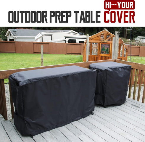40" 32" 420D Outdoor Prep Table Cover Fits Royal Gourmet Double-Shelf & Keter Unity Portable Cart Waterproof Heavy Duty
