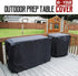 40" 32" 420D Outdoor Prep Table Cover Fits Royal Gourmet Double-Shelf & Keter Unity Portable Cart Waterproof Heavy Duty