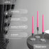 CANDWAX 8 inch Pink Taper Candles - Set of 4 Dripless and Smokeless Unscented Slow Burning Candle Sticks