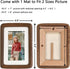 RRQKMBO 6x8 5x7,Rounded Natural Dark Walnut Solid Wood Picture Frames, Hand Make Crafted Original Wood Frame with Mat