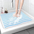 Non Slip Shower Mat, 24x24 Inch, Soft Comfortable Bath Mat with Drain, Quick Drying for Bathroom