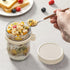 4 Pack 16 oz Overnight Oats Containers with Lids and Spoons, Glass Mason Jars with Airtight Lids, Overnight Oats Jars