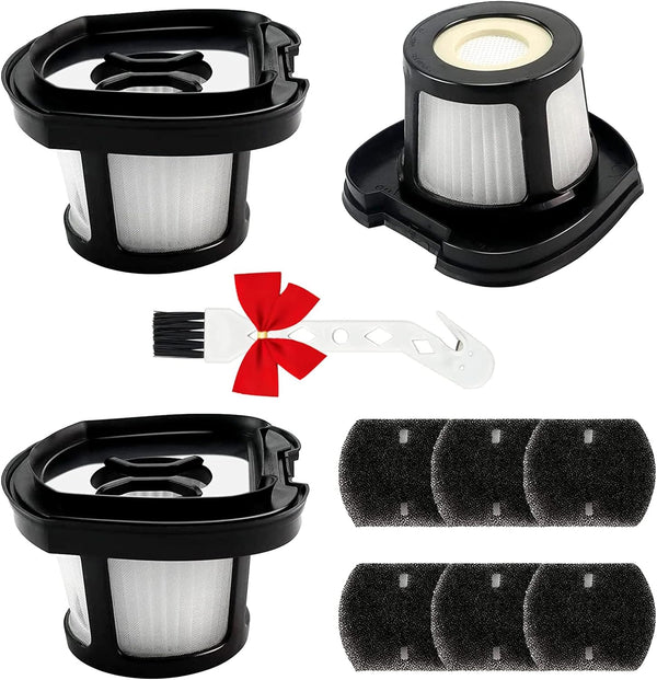 3 Pack Handheld Vacuum Filter Replacement for Bissell Pet Hair Eraser Lithium Ion Hand Vacuum, Includes 1 Brush