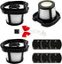 3 Pack Handheld Vacuum Filter Replacement for Bissell Pet Hair Eraser Lithium Ion Hand Vacuum, Includes 1 Brush