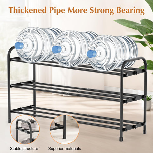 3-Tier Closet INSMART Expandable Shoe Rack, Stackable and Adjustable Shoes Organizer Storage Shelf, Sturdy and Durable
