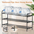 3-Tier Closet INSMART Expandable Shoe Rack, Stackable and Adjustable Shoes Organizer Storage Shelf, Sturdy and Durable