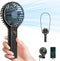 SWEETFULL Handheld Fan, Portable Fan, 5000mAh Rechargeable Battery, 6 Speed Wind, Mini Travel Fan with Backup Power
