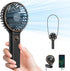 SWEETFULL Handheld Fan, Portable Fan, 5000mAh Rechargeable Battery, 6 Speed Wind, Mini Travel Fan with Backup Power