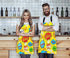 WONDERTIFY Strange Graffiti Apron,Various Cute Cartoon Bib Apron with Adjustable Neck for Men Women,Suitable for Home Kitchen Cooking Waitress Chef Grill Bistro Baking BBQ Cobbler Stylist Apron
