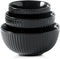 Hasense Mixing Bowls Set of 3, Large Ribbed Black Bowls 1.5/1/0.5 Qt for Kitchen, Cooking, Baking & Serving