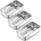 TeamFar Loaf Pan Set of 3, 9 x 5 Inch Stainless Steel Bread Loaf Meatloaf Pan for Baking Bread Cake Toast Brownies,