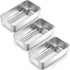 TeamFar Loaf Pan Set of 3, 9 x 5 Inch Stainless Steel Bread Loaf Meatloaf Pan for Baking Bread Cake Toast Brownies,