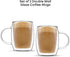 13.5-Ounce Set 2 JoyJolt Double Wall Glasses Insulated Mugs Double Walled Glass Cups For Coffee Tea
