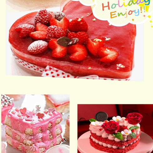 Heart Shaped Silicone Mold, 1 Pack Non-Stick Heart Silicone Baking Bakeware for Birthday Party, DIY Pastry, Mousse, Brownie, Cheesecake, Fondant, Flan, Chocolate, Gift Filled with Love, 22CM by Joyeee