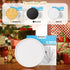 Turntable Vanity Tray 9 Inch for Perfume Candle, Bamboo Kitchen Sink Countertop Organizer for Glass, Sponge, Soap