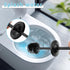 Set,304 Black Toilet Brush and Holder Stainless Steel Toilet Bowl Brush and Holder for Bathroom,Heavy Duty Toilet