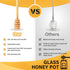16oz Set,Honey GIVAMEIHF Glass Honey Jar with Dippers Stick Pot with Dipper and Lid,Honey Containers for Airtight Syrup