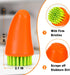 RADESCOO Carrot Vegetable Brush - Premium Vegetable Brush Scrubber for Food, Potatoes, Carrots and Fruits, Effective