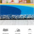 Rainbow Welcome Mat, Half Circle Doormat for Front Door, 15.7"x31.5" Non Slip Absorbent Carpet for Home Entrance