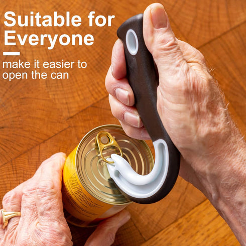 Mudder 2 Pieces Easy Open Ring Pull Can Opener for Soda and Food Cans, Manual Ring-pull Helper