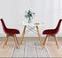Pack 4 Armless of Velvet Mid Century Modern Dining Chair Covers, Chair Cover,Living Room Side Chair Slipcovers