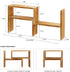 Shelf,3 Small Table Top Plant Tiered Windowsill Wood Plant Stand Indoor,Narrow Space Succulent Pot Stand Flower Rack
