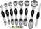 Spring Chef Stainless Steel Magnetic Measuring Spoons Set with Strong N45 Magnets, Heavy Duty Kitchen Gadgets, Set of 8