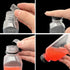 3 Pcs 8 Ounce Plastic Juice Bottles, Reusable Bulk Beverage Containers for Juice, Milk, Black Lid