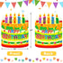 Fancy Land 2 PCS Birthday Chair Cover for Classroom Happy Birthday Seat Cover for Kids Birthday Party Decorations for School Office Home