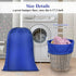OTraki 28x45 Inch Extra Large Laundry Bag 2 Pack - Heavy Duty Drawstring Hamper for Dirty Clothes, Washable Organizer