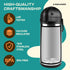 Coffee Carafe Airpot & Cleaning Brush - 101oz / 3L Airpot for Hot or Cold Drink, Coffee Dispenser with Pump