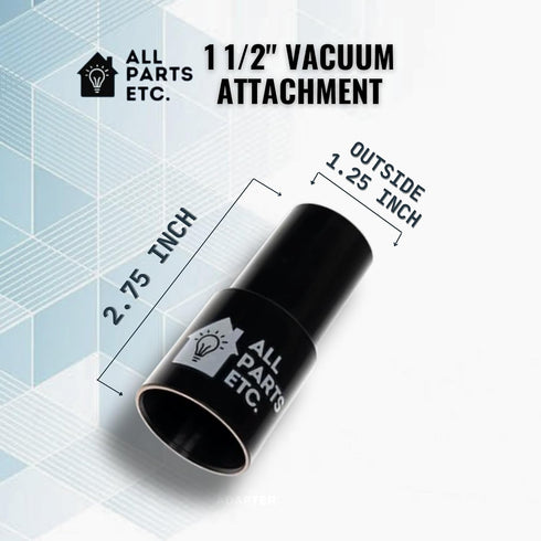 ALL PARTS ETC 1.25" Flexible Vacuum Crevice Tool with 2 Adapters, 24" Long for Cleaning Under Appliances