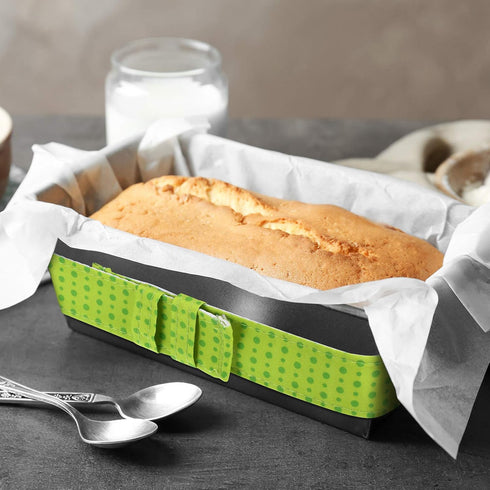 6 Pieces Colorful Baking Even Strip Cake Pan, Absorbent Thick Strips for Home Kitchen Baking Supplies, Protection Straps