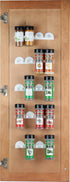Spice Rack 36 Spice Gripper Strips for Cabinet Door - Use Spice Clips for Organizer Storage