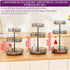 3-Tier Countertop Heavy-Duty Lazy Susan Organizer, Adjustable to Different Heights, Spice Rack, Upgraded Thickened