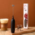 Handheld Milk Frother, Battery Operated Foam Maker, Egg Beater for Coffee, Latte, Hot Chocolate, Mini Drink Mixer