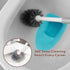 Eyliden Toilet Plunger and Brush, 2 in 1 Toilet Bowl Brush Plunger Set with Holder, Bathroom Cleaning Tools Combo
