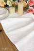 Letjolt White Table Runner - 108 Inches Long Shabby Chic Ruffled Runner for Rustic Home Table Decoration