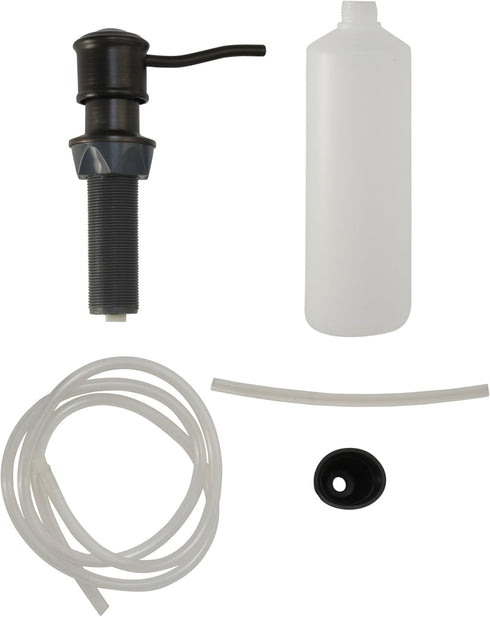 Danco 10042 Oil Rubbed Bronze Soap Dispenser with Curved Nozzle, 1 Pack