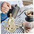 SHOWERORO Arabic Coffee Pot, Whistling Teakettle for Stovetop, Stainless Steel Hand Brewing Tea Pot