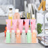Spice Rack, No Tool Needed Self-derived Snap On Assembly, 10 in for Jars, 3 Tier Kitchen Organizer